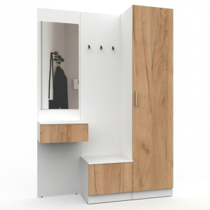 Набор мебели для прихожей "Марсель-105" МР 01-105 В2160 Ш1500 Г420 (ЛД.. Набор мебели для прихожей "Марсель-105" МР 01-105 В2160 Ш1500 Г420 (ЛД..